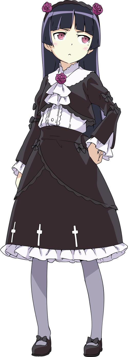 yande.re-166797-gokou_ruri-gothic_lolita-lolita_fashion-ore_no_imouto_ga_konnani_kawaii_wake_ga_nai-pantyhose-transparent_png.png